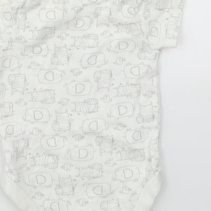 TU Baby Multicoloured Animal Print  Babygrow One-Piece Size 3-6 Months