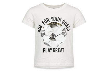 H&M Girls White   Basic T-Shirt Size 4-5 Years