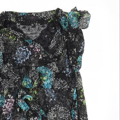 Debenhams Womens Multicoloured Floral  Fit & Flare  Size 12