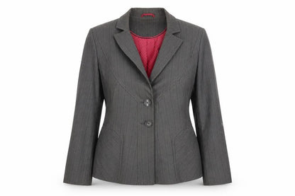 Next Womens Grey Striped  Jacket Blazer Size 12