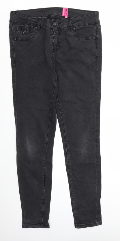 Womens UK Size 10 YESYES Regular Fit Skinny Black Jeans