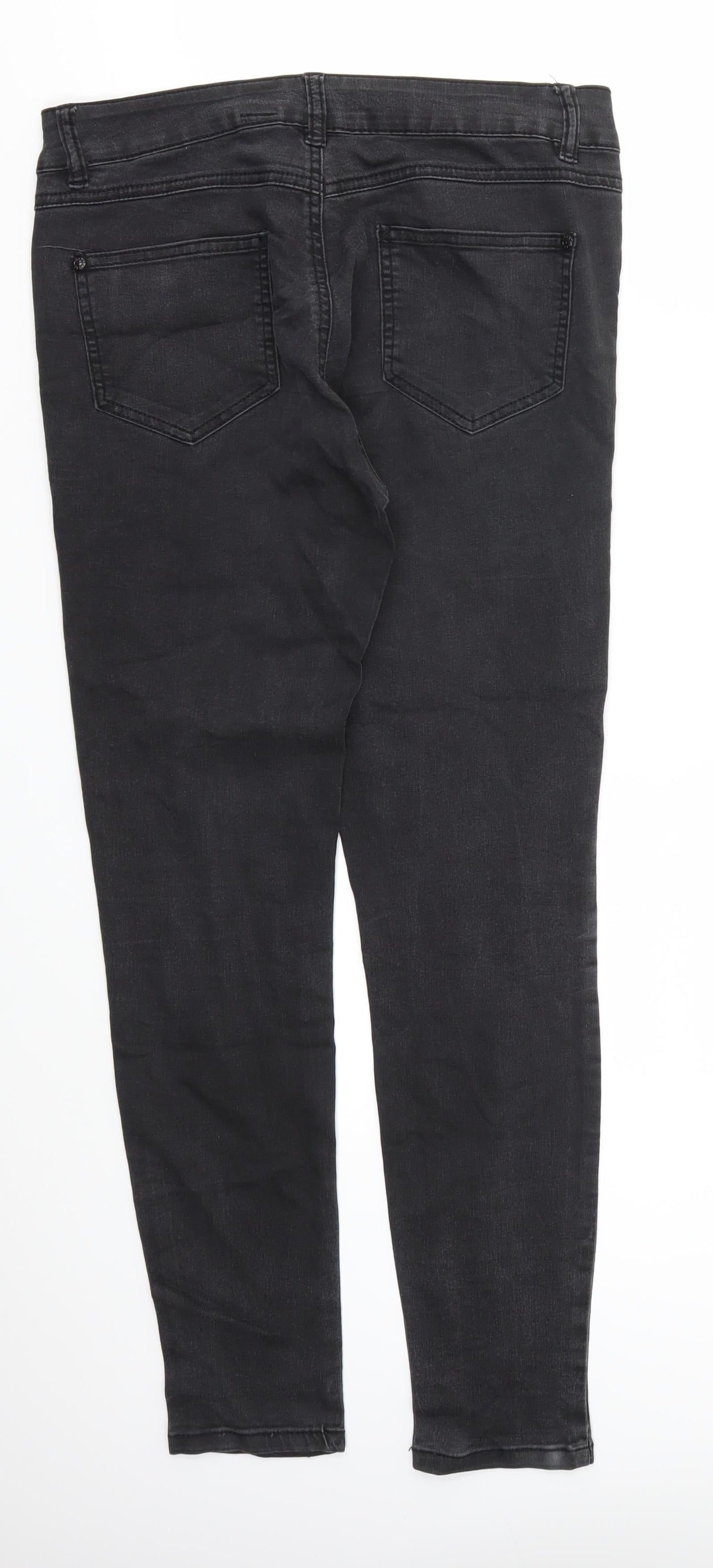 Womens UK Size 10 YESYES Regular Fit Skinny Black Jeans