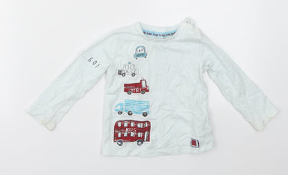 F&F Boys Blue   Basic T-Shirt Size 9-12 Months