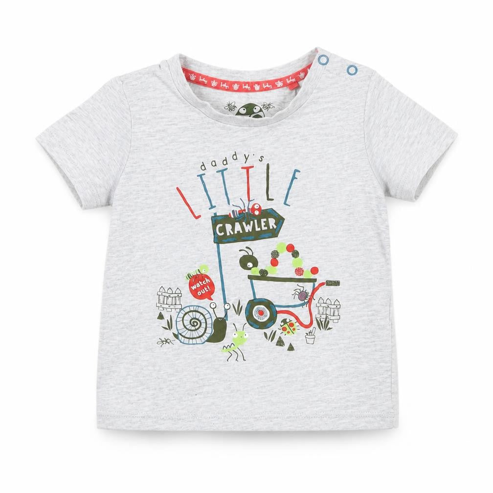 Tu Boys Grey   Basic T-Shirt Size 9-12 Months