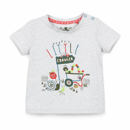 Tu Boys Grey   Basic T-Shirt Size 9-12 Months