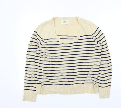 Womens UK Size 14 Papaya Beige Pullover Jumper