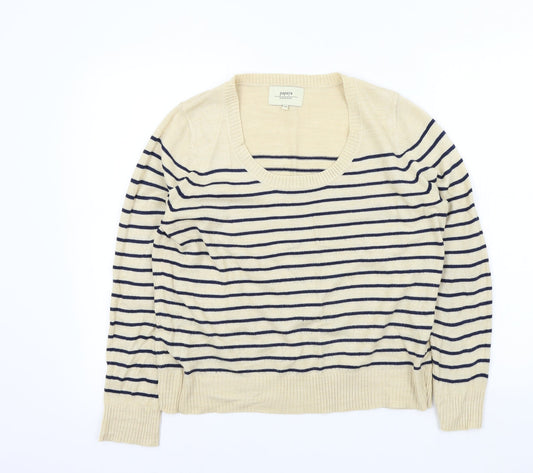 Womens UK Size 14 Papaya Beige Pullover Jumper