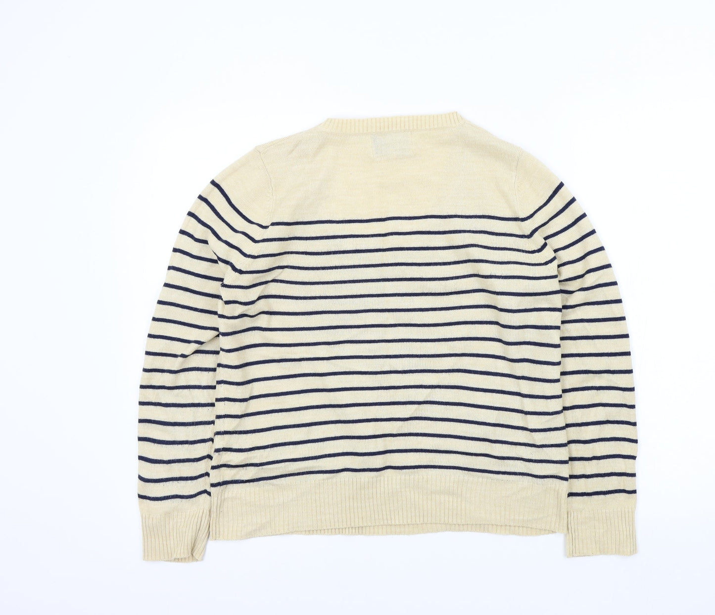 Womens UK Size 14 Papaya Beige Pullover Jumper