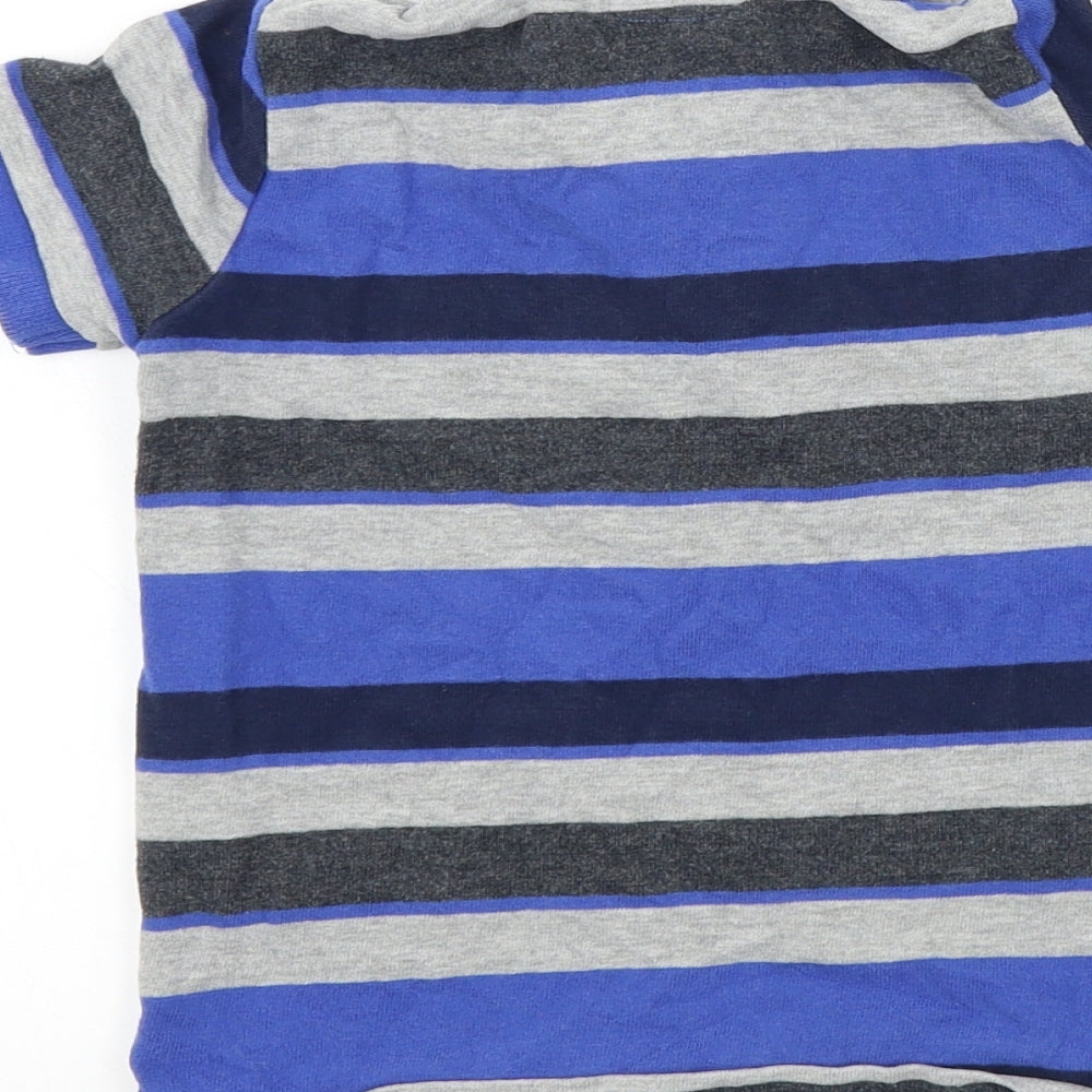 NEXT Boys Black Striped  Basic Polo Size 3 Years
