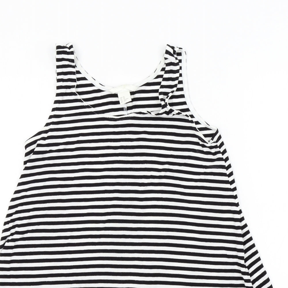 Womens UK Size XS H&M Black Basic T-Shirt