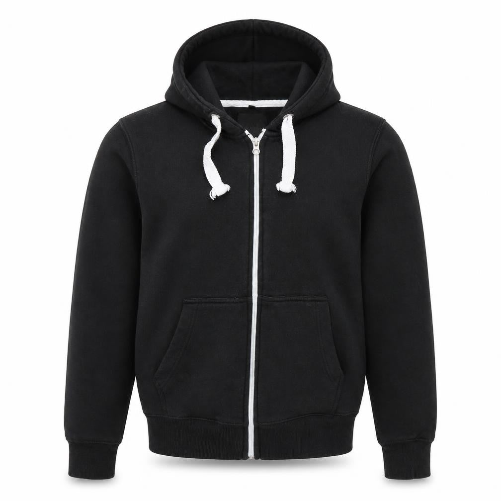 MALAIKA Girls Black Colourblock  Full Zip Jumper Size L