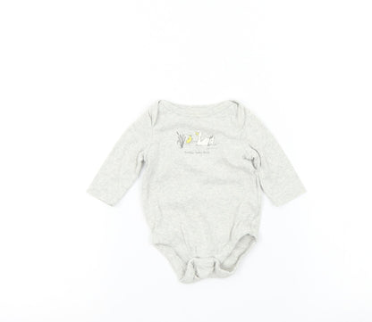 Gap Baby Grey Colourblock  Babygrow One-Piece Size 0-3 Months