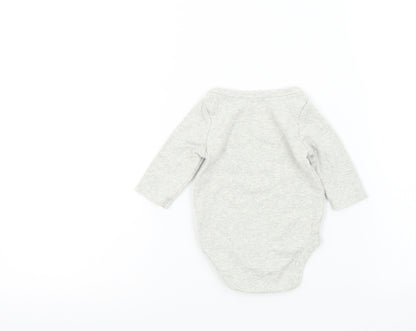 Gap Baby Grey Colourblock  Babygrow One-Piece Size 0-3 Months