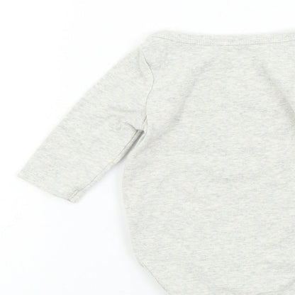Gap Baby Grey Colourblock  Babygrow One-Piece Size 0-3 Months