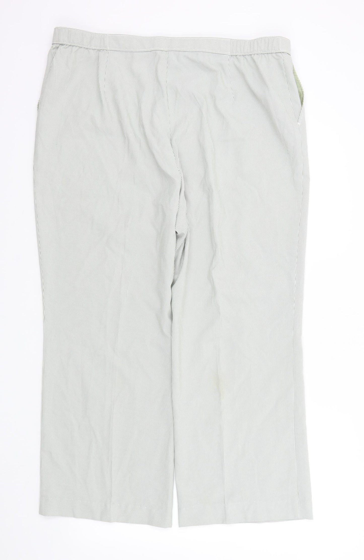 Womens UK Size 20 M&S Regular Fit  Green Trousers
