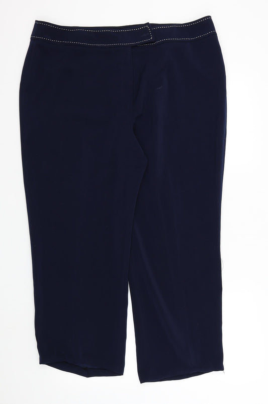 George Womens Blue   Trousers  Size 20 in L25 in