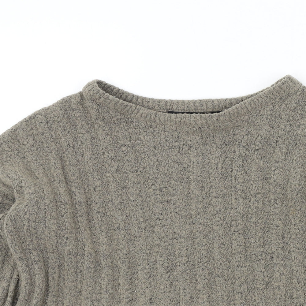 Womens UK Size XS Amisu Brown Pullover Jumper