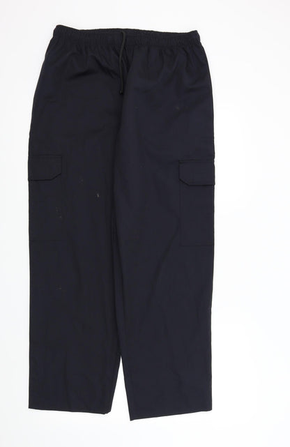 Simon Jersey Mens Blue   Trousers  Size L L29 in