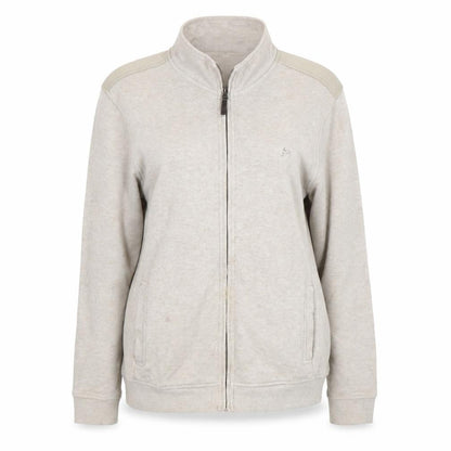 J Hampton & Sons Womens Beige   Full Zip Sweatshirt Size L