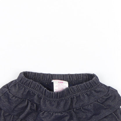 Garnanimals Girls Blue   Flare Skirt Size 12 Months