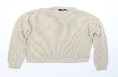 Womens UK Size 12 In the Style Beige Pullover Jumper