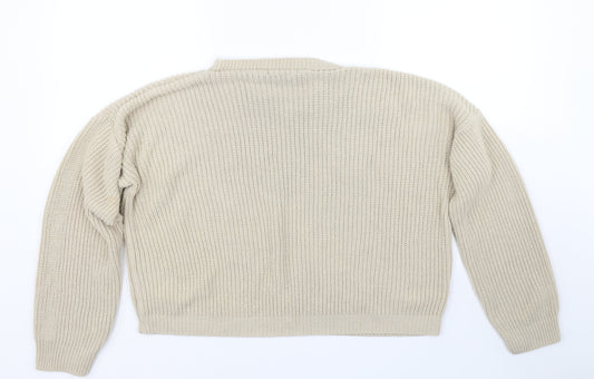Womens UK Size 12 In the Style Beige Pullover Jumper