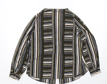 Papaya Womens Multicoloured Striped  Basic Blouse Size 10