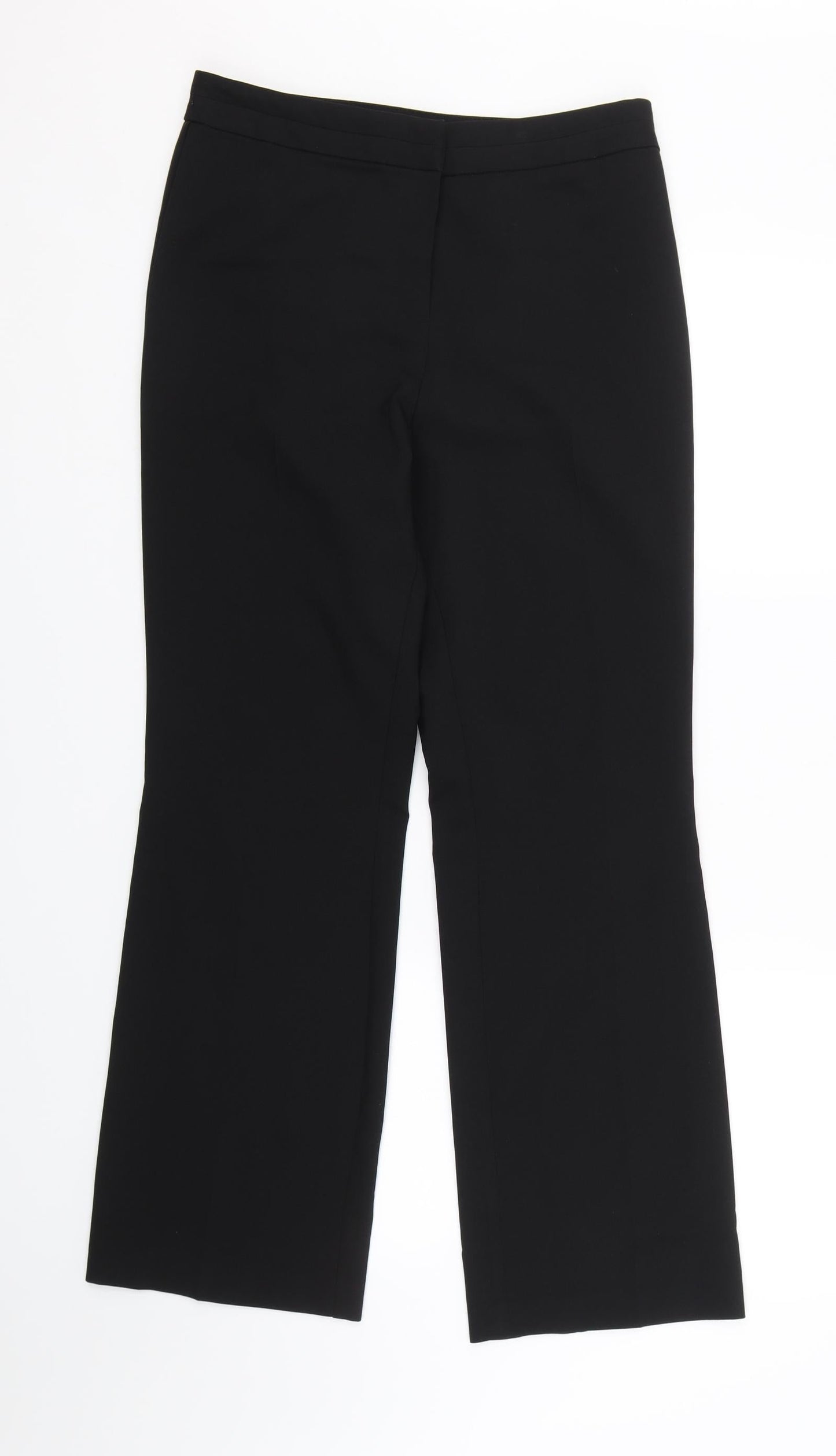 Womens UK Size 10 Papaya Regular Fit  Black Trousers