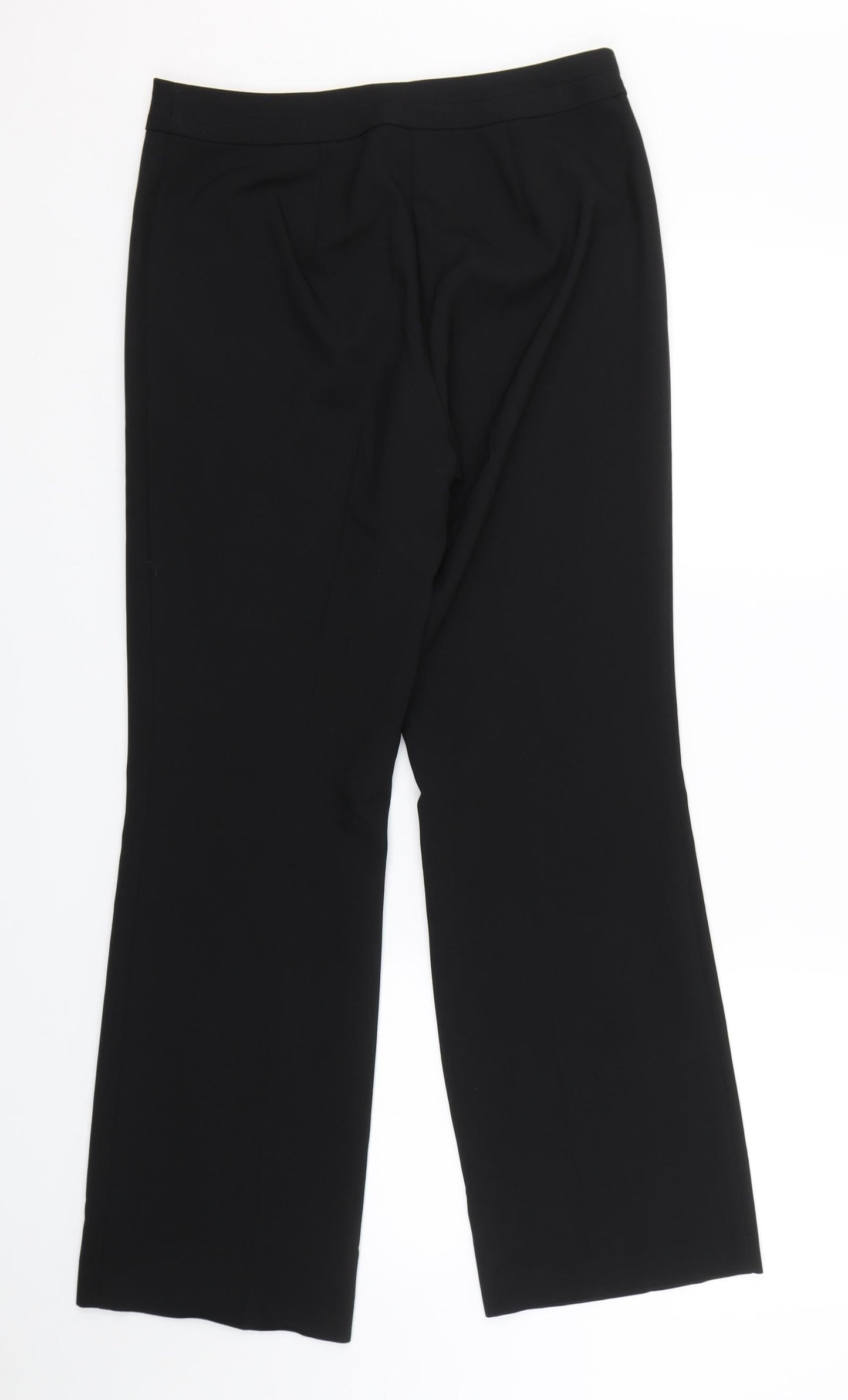 Womens UK Size 10 Papaya Regular Fit  Black Trousers