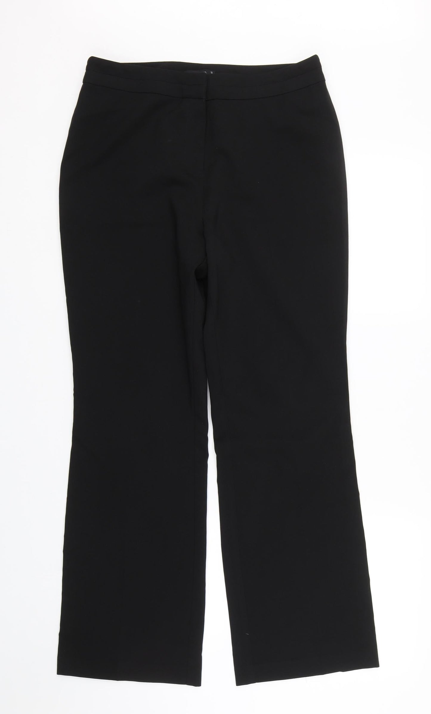 Womens UK Size 10 Papaya Regular Fit  Black Trousers