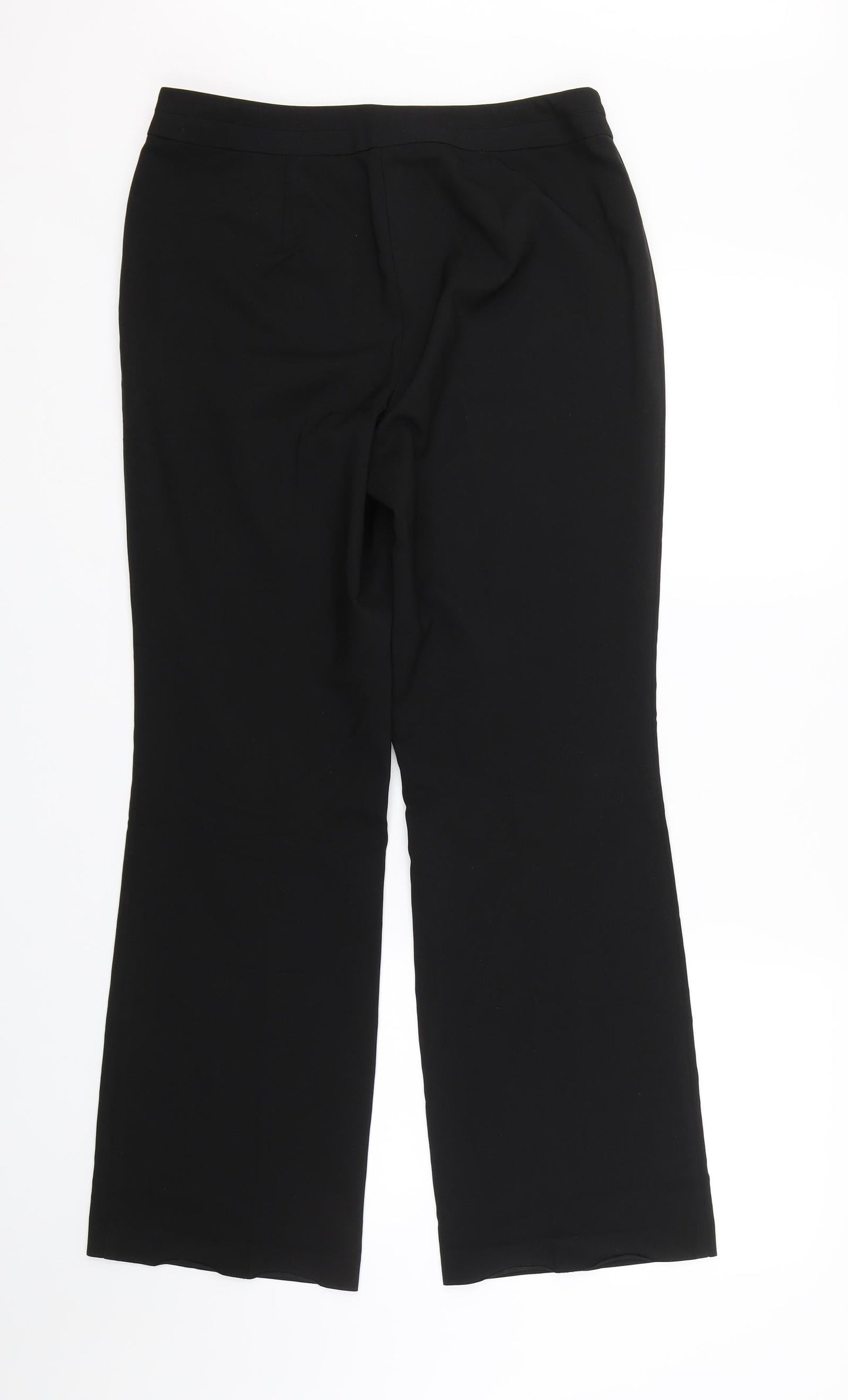 Womens UK Size 10 Papaya Regular Fit  Black Trousers