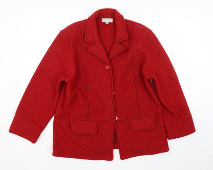 Tempo Reale Womens Red   Overcoat Coat Size L