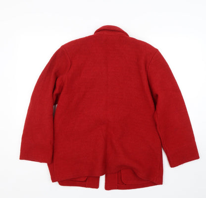 Tempo Reale Womens Red   Overcoat Coat Size L