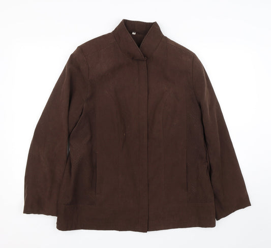 Klass Womens Brown   Jacket Coat Size 14