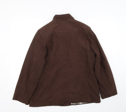 Klass Womens Brown   Jacket Coat Size 14
