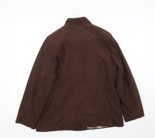 Klass Womens Brown   Jacket Coat Size 14