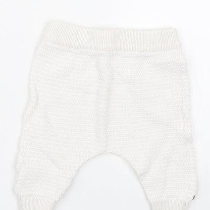 Mothercare Baby White   Sweatpants Trousers Size 0-3 Months