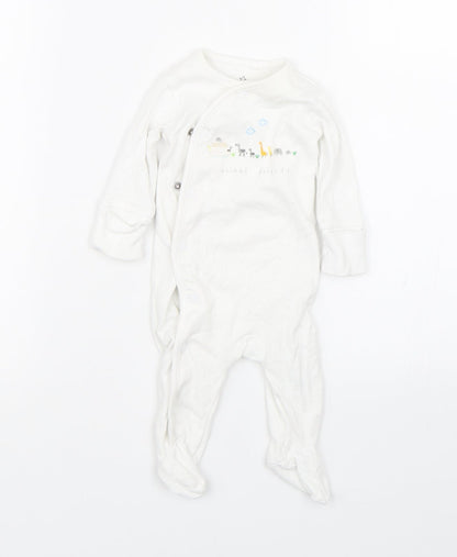 NEXT Baby White   Babygrow One-Piece Size 0-3 Months  - 0-1 Months