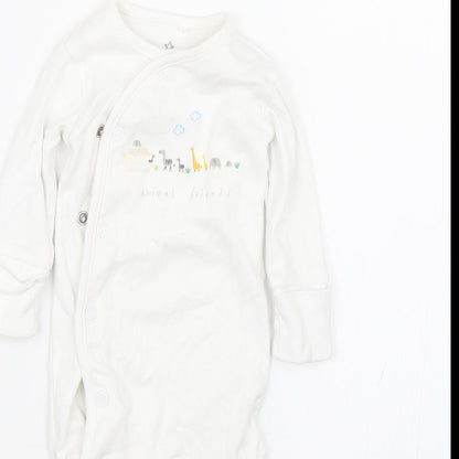 NEXT Baby White   Babygrow One-Piece Size 0-3 Months  - 0-1 Months