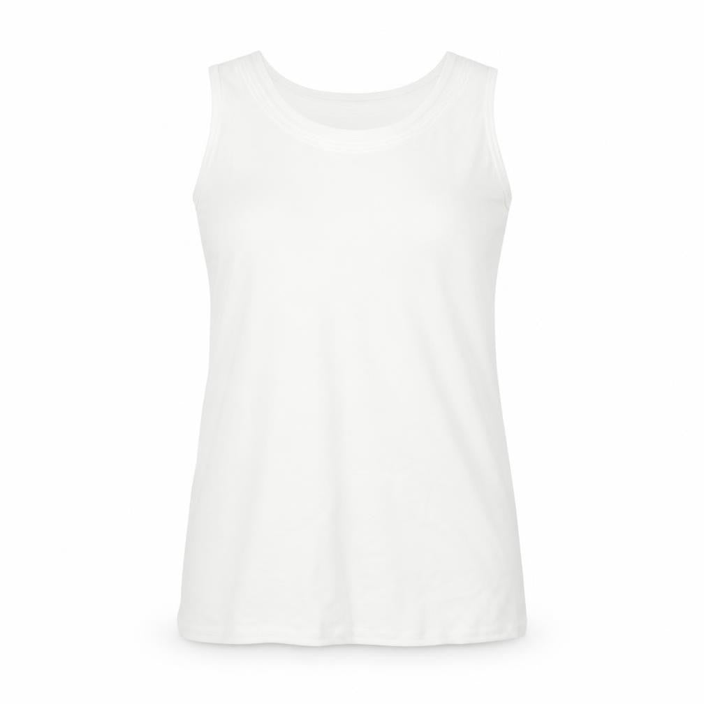 Womens UK Size 12 Design Essentials White Basic Tank