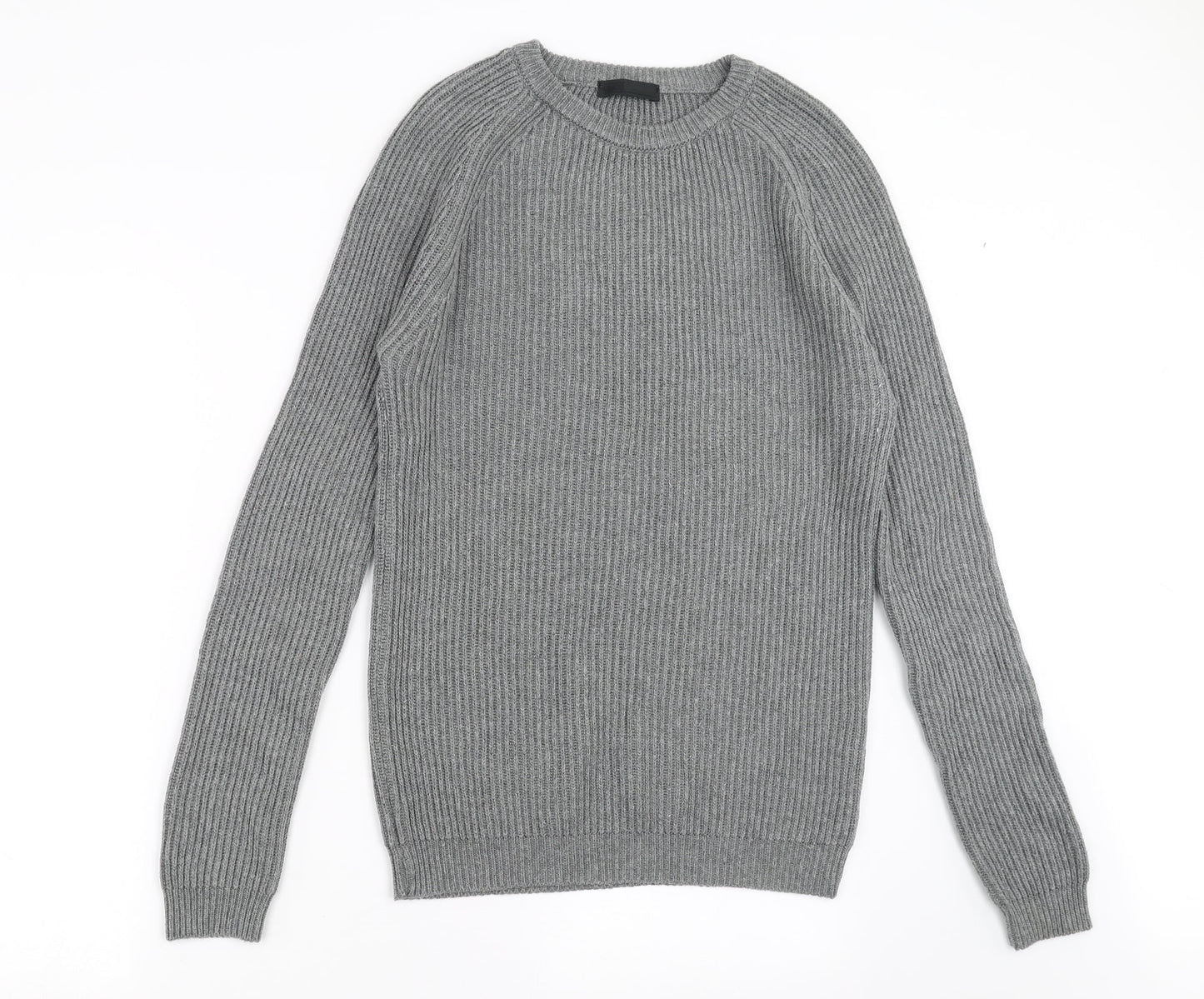 ASOS Mens Grey  Knit Pullover Jumper Size M