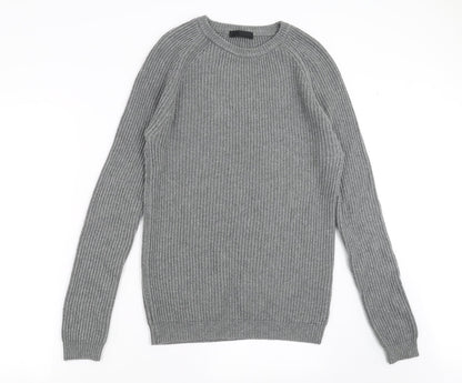 ASOS Mens Grey  Knit Pullover Jumper Size M
