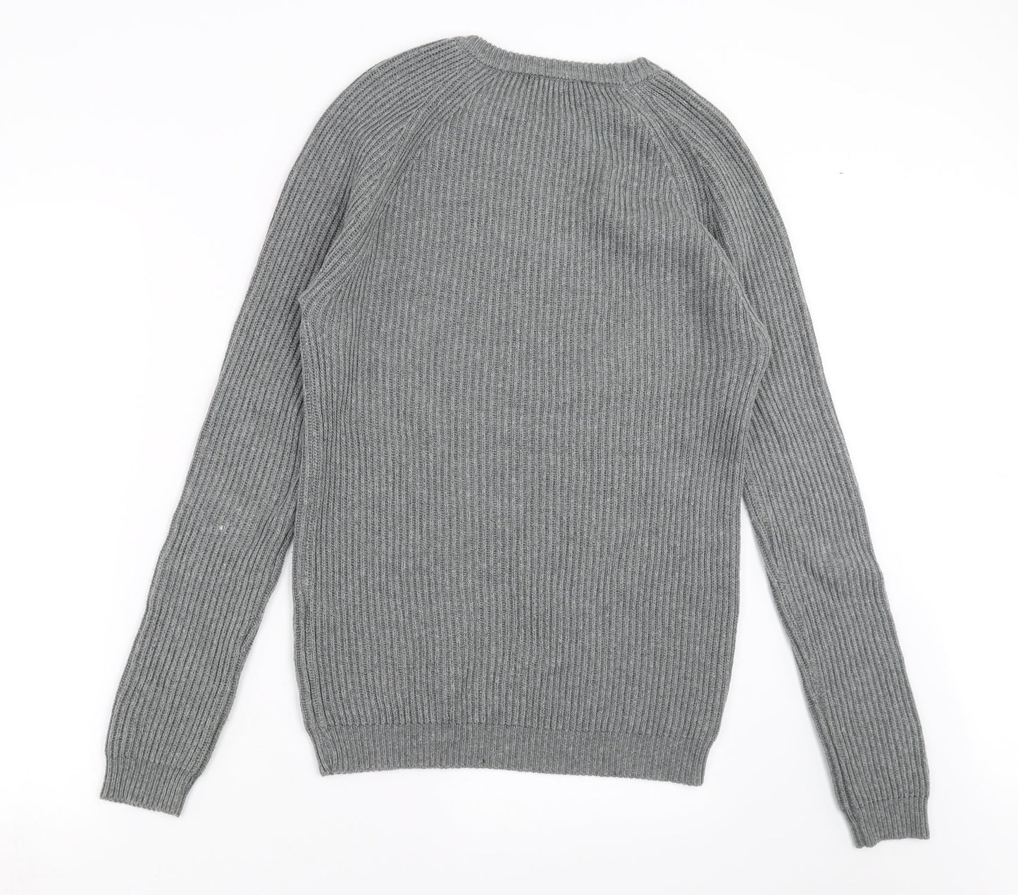 ASOS Mens Grey  Knit Pullover Jumper Size M