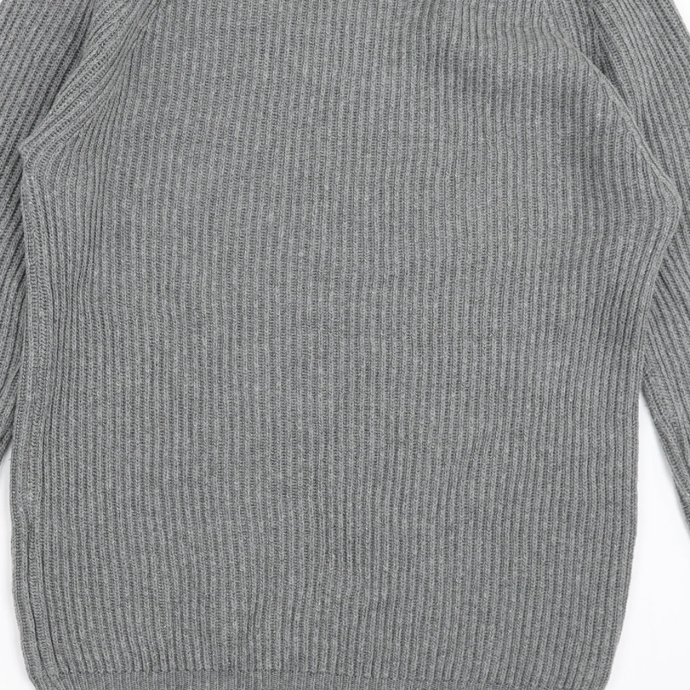 ASOS Mens Grey  Knit Pullover Jumper Size M