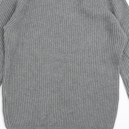 ASOS Mens Grey  Knit Pullover Jumper Size M