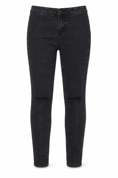 New Look Womens Black  Denim Skinny Jeans Size 12 L24 in - super skinny