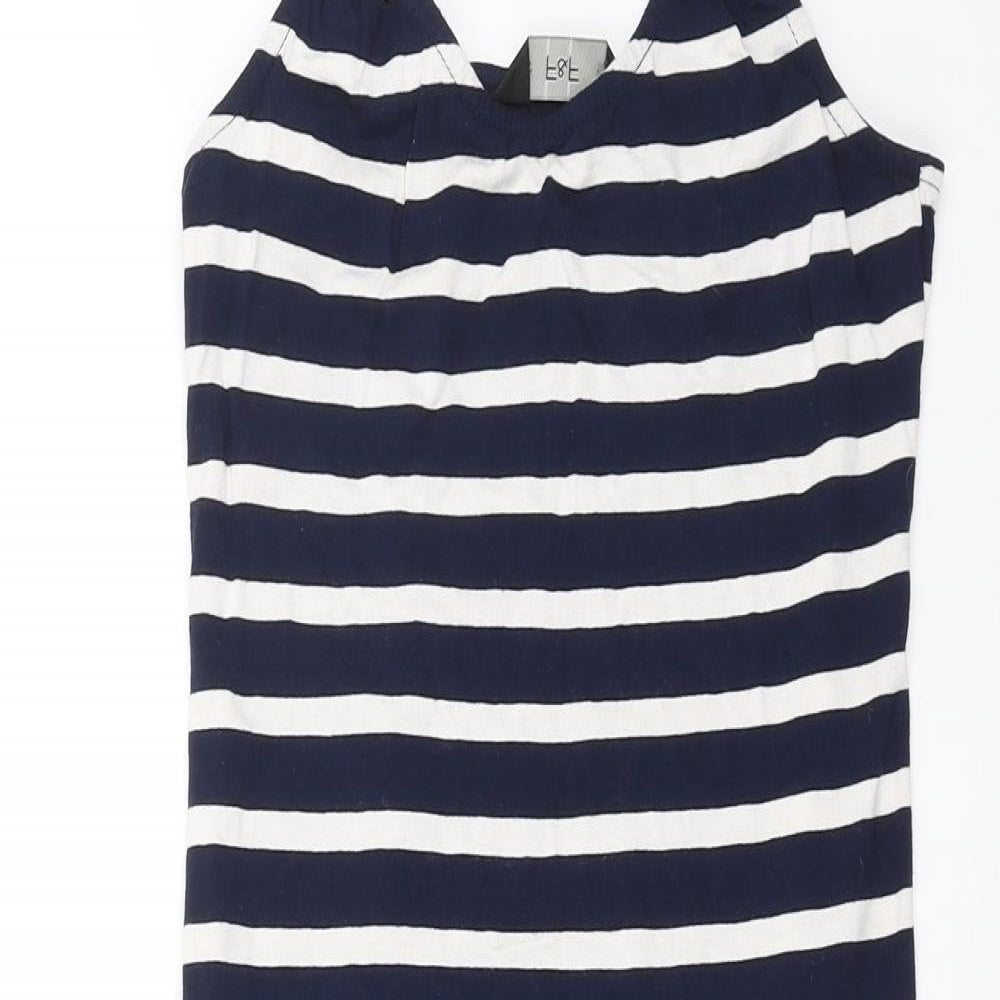 F&F Womens Blue Striped  Mini  Size 6