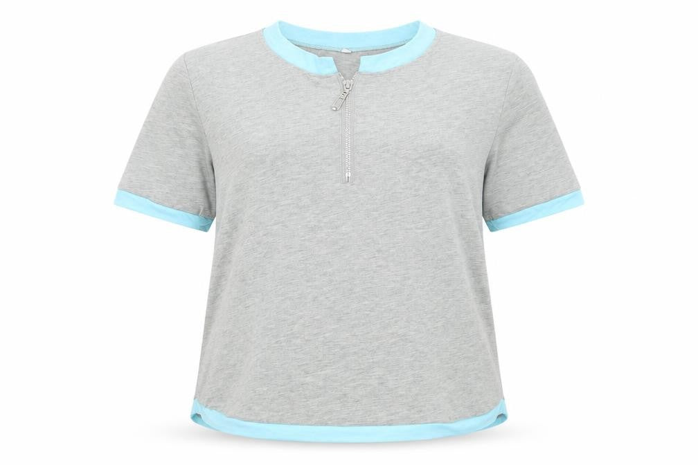 Womens UK Size XL Preworn Grey Basic T-Shirt