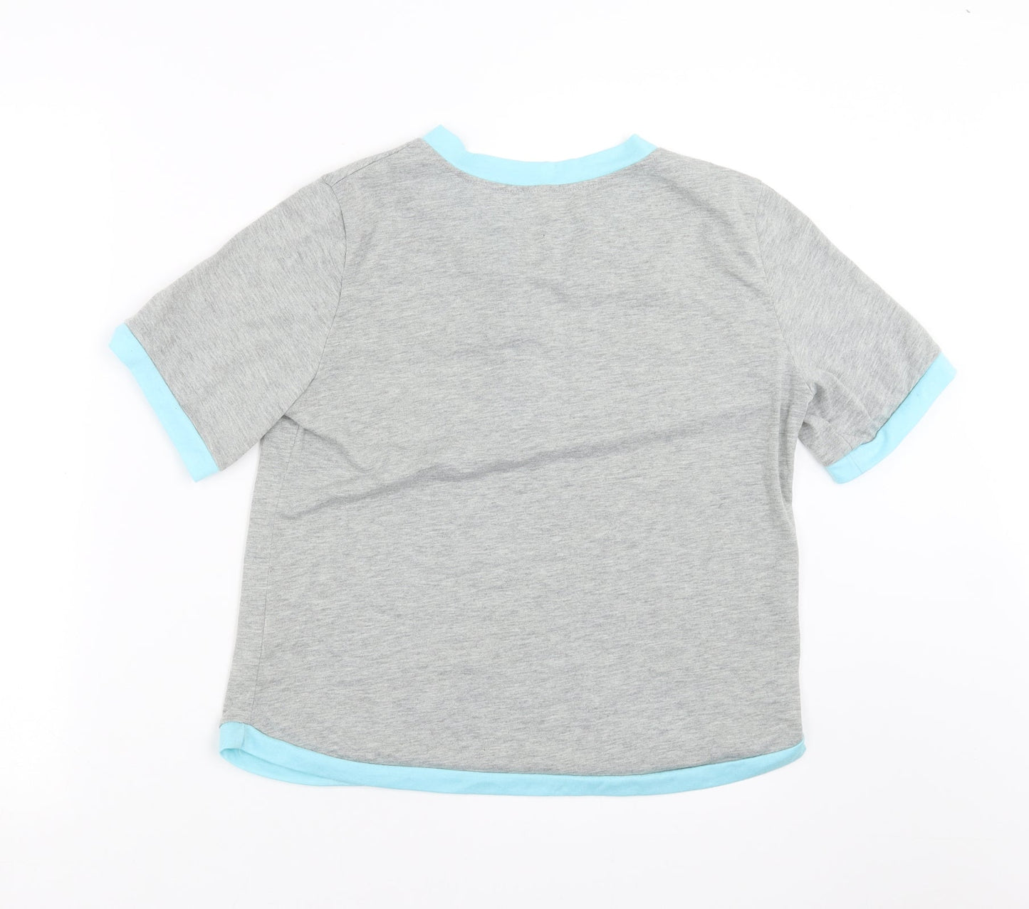 Womens UK Size XL Preworn Grey Basic T-Shirt