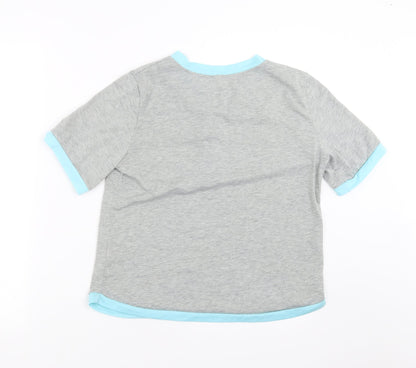 Womens UK Size XL Preworn Grey Basic T-Shirt